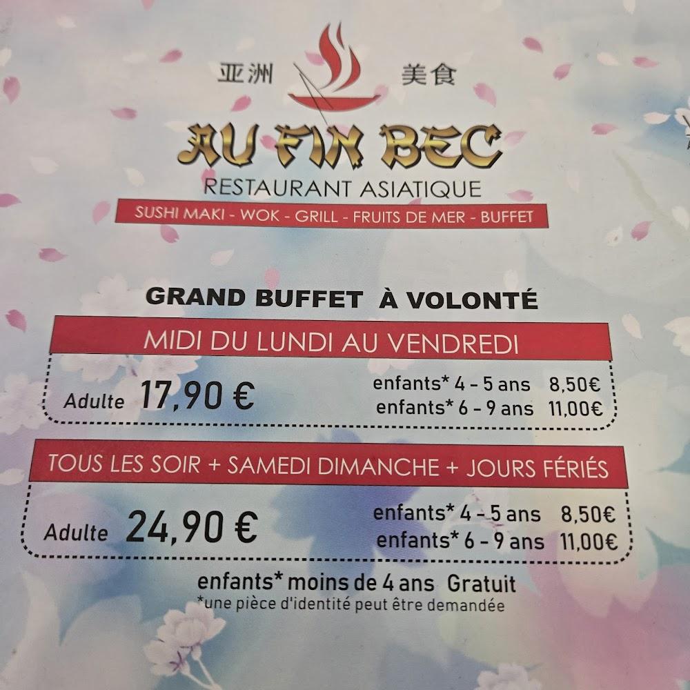 Au Fin Bec asiatique - Menu Image 2